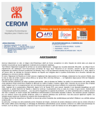 Tableau de bord CEROM - Mayotte - 1er trimestre 2022